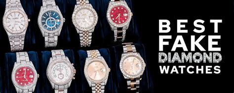 fake diamond watches waterproof|watches with faux diamonds.